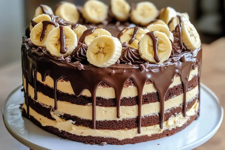 Double Chocolate Banana Layer Cake